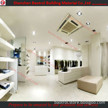 Fashion Shop Solid Surface Artificial Marble Stone Clothes Display Open Closet